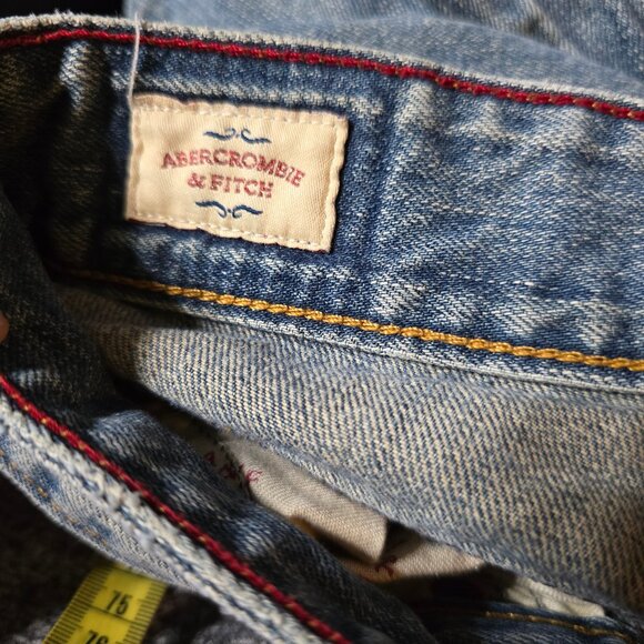Vintage ABERCROMBIE & FITCH ( 2) AW896 Distressed Boot Leg Mid Rise Jea… - Picture 7 of 8